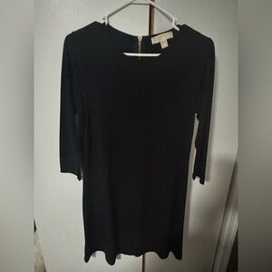 Black quarter sleeve dress